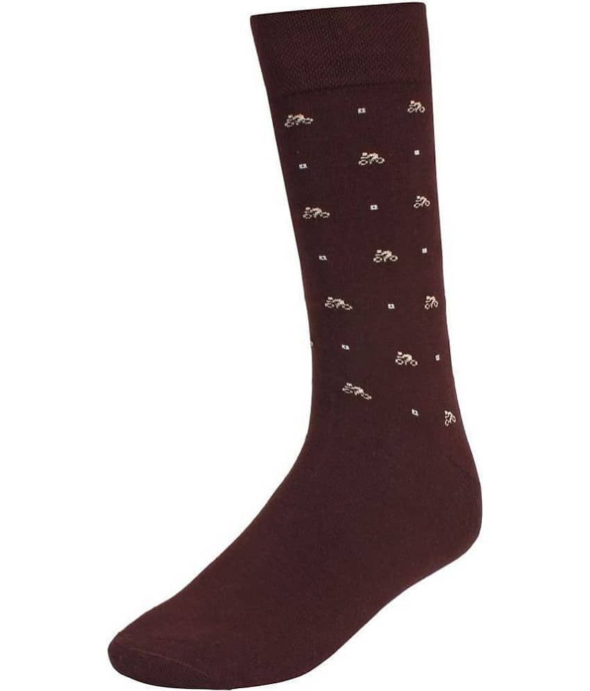 Creature Brown Formal Full Length Socks view 2
