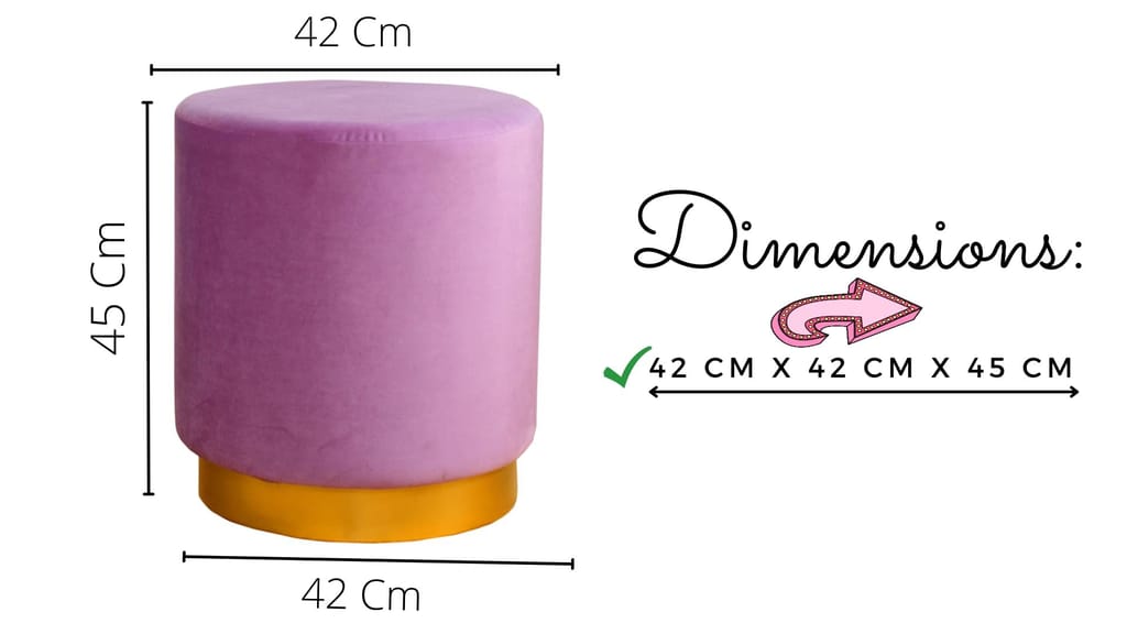 ShadowKart Sitting Stool Ottoman Pouffes for Living Room Sitting Bench Furniture Wooden Footrest Pouf Seat Puffy Foam Small Foot Stool for Office Home Decor, 16x16x18 Inch view 2