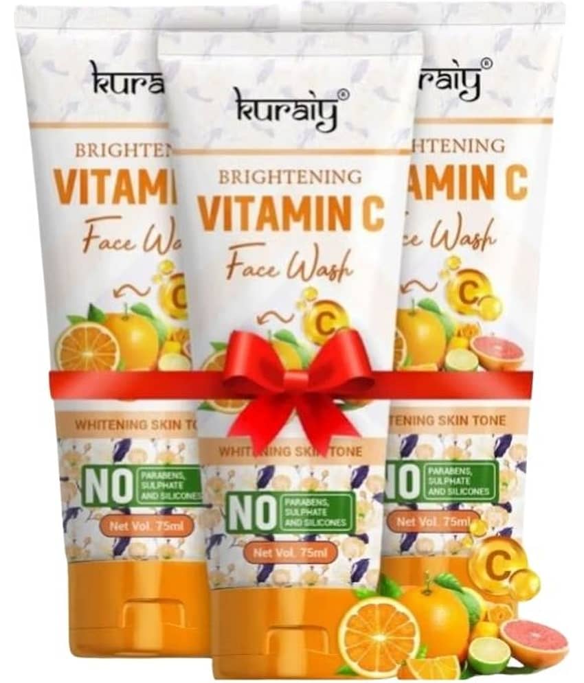 KURAIY Face Wash Soothing Clear Calming Facial Cleanser 75 ml pack of 3