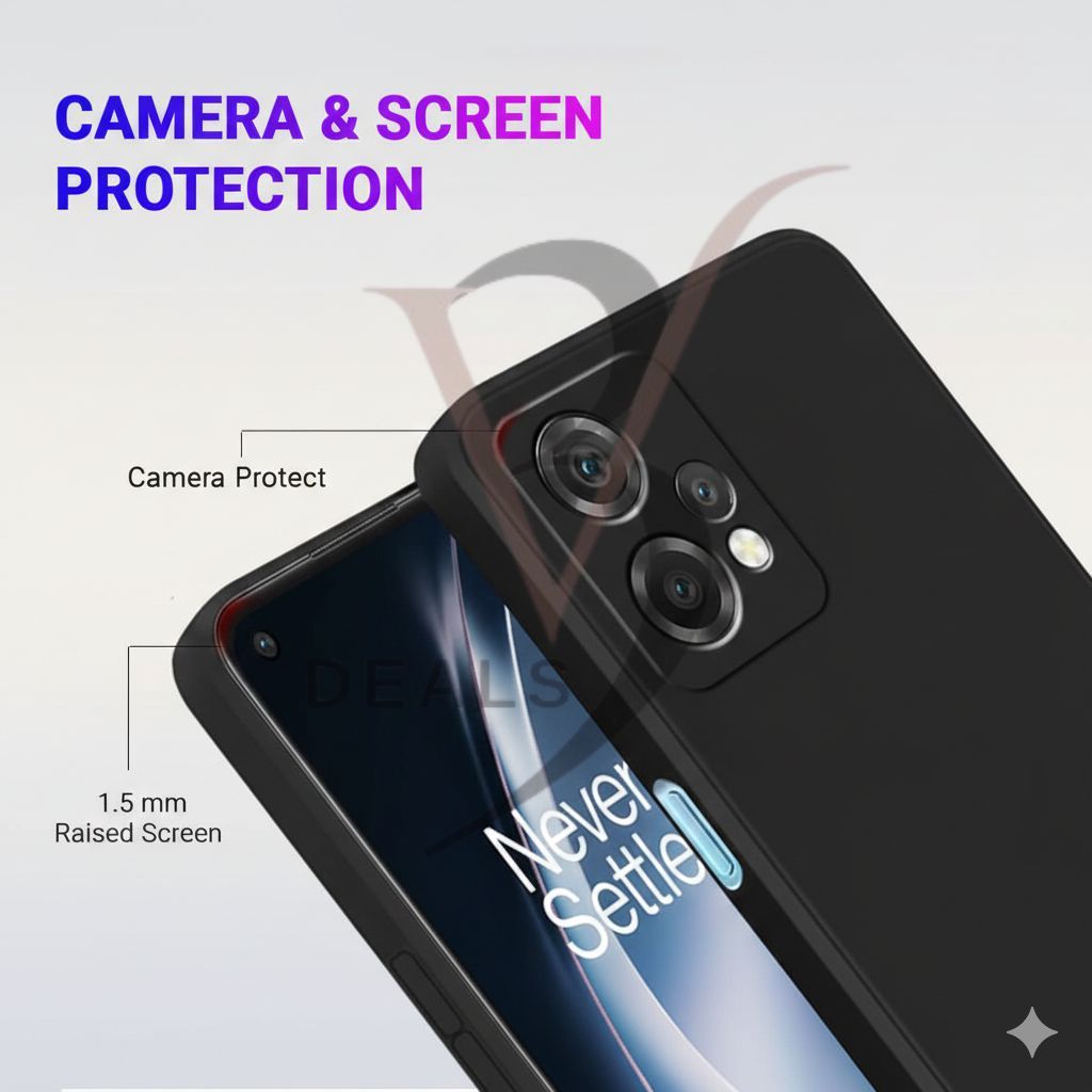 V3Deals Premium Liquid Silicone Back Cover Compatible for OnePlus Nord CE 2 Lite 5G | Soft-Touch Finish & Protective Case | Scratch-Resistant & Shockproof Mobile Cover view 2