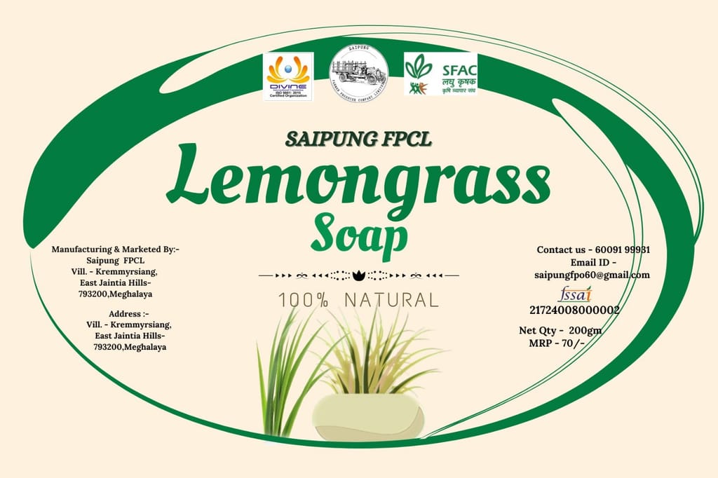 Lemongrass Soap (Minimum Order Qty.02) view 2