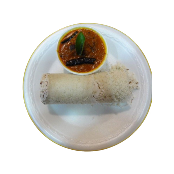 Puttu with Chicken Curry 3 Pcs
