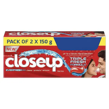 Close Up Toothpaste Red Hot 2*150g