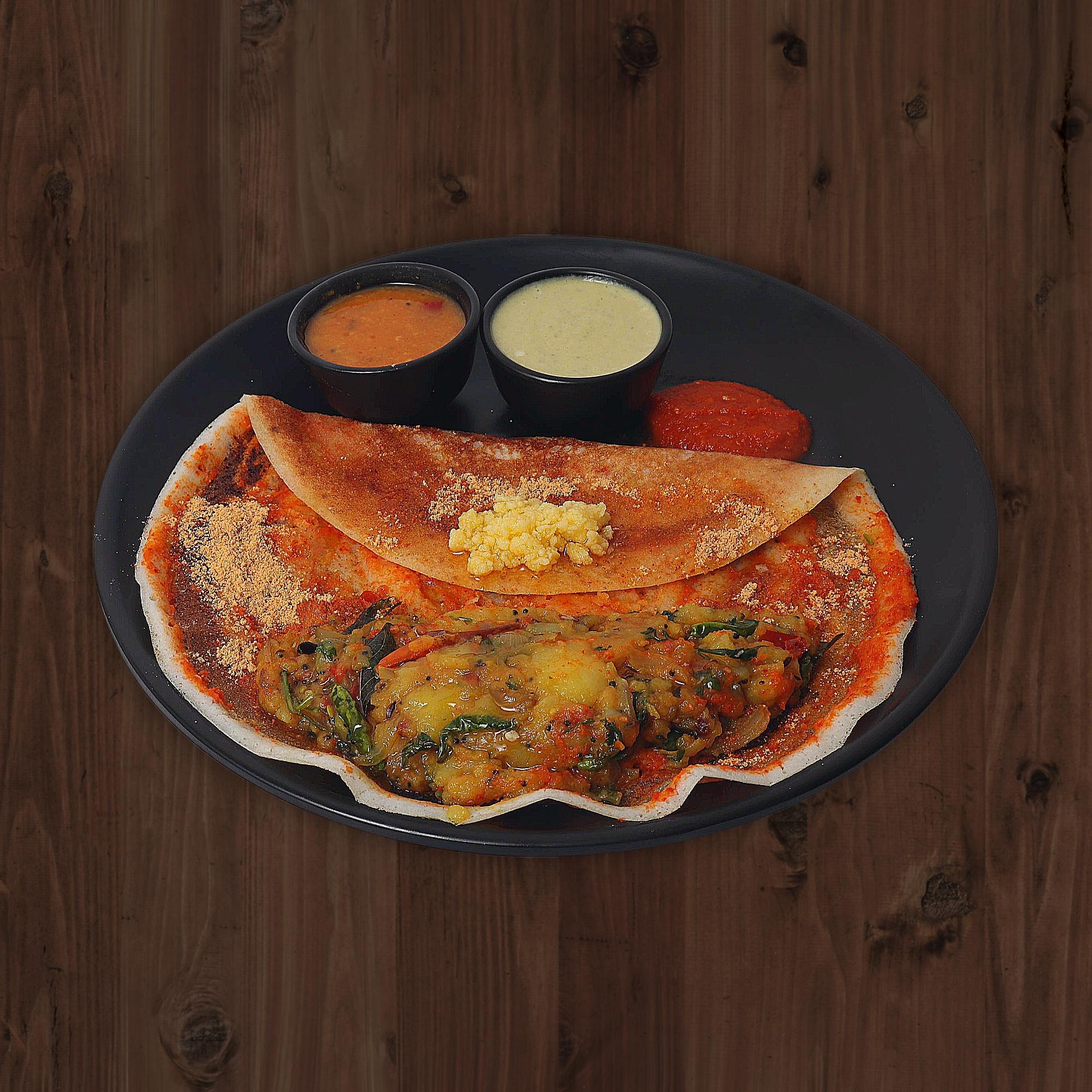 Ghee podi masala dosa