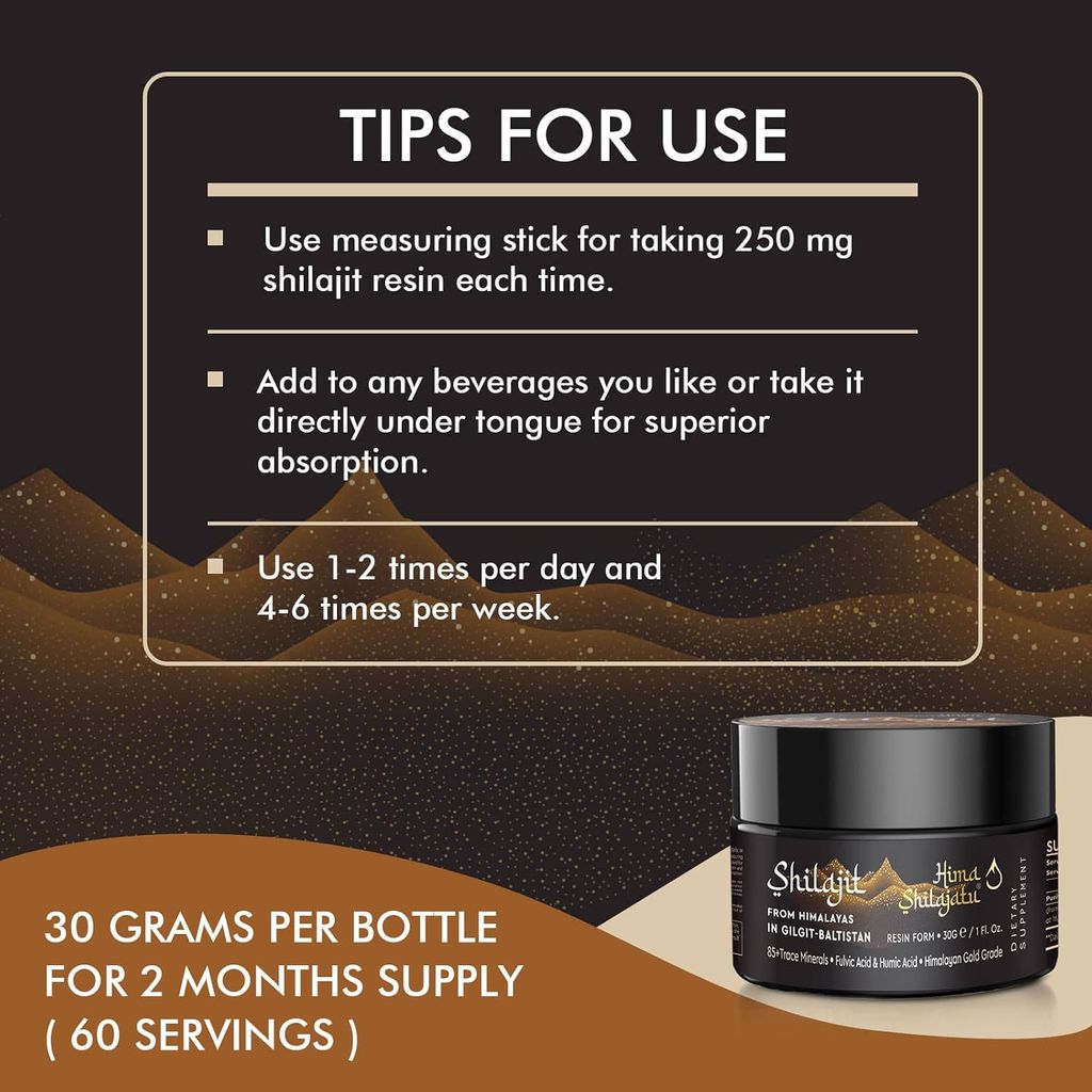 Hima Shilajit - 100% Pure Himalayan Shilajit Resin | Natural Energy Booster & Vitality Enhancer | Ayurvedic Health Supplement for Stamina, Immunity, and Wellness view 2