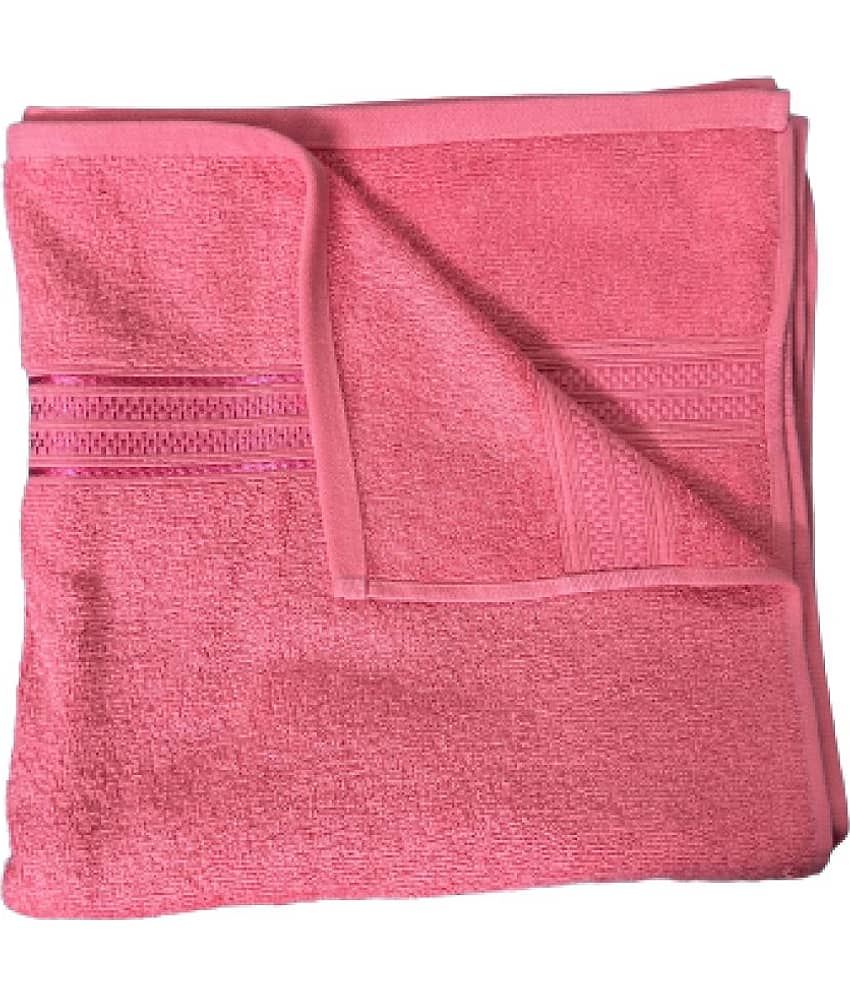 Finesse Decor Cotton Self Design 500 ( Pack of 1 ) - Pink view 2