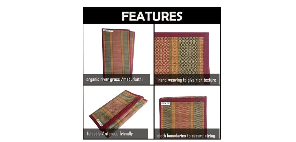 Handwoven Cotton Door Mat - Eco-Friendly and Stylish Home Decor view 2