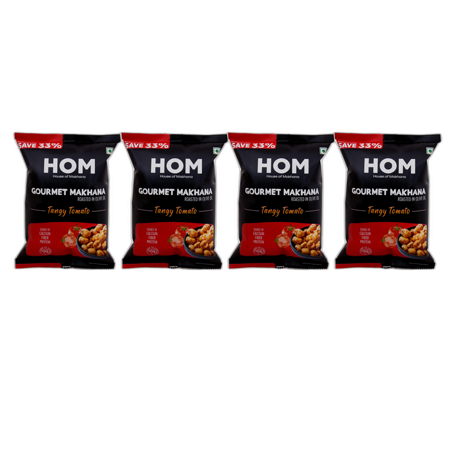 Gourmet Makhana (Pack of 4) with flavors of 4 Tangy Tomato (14g X 4 ) - 56 gm view 2
