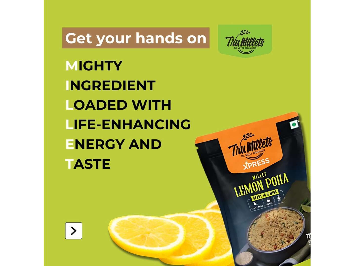 Combo- Lemon Poha, Tangy Poha, Chinese Poha- Each 180gms - Instant Ready Mix-5 Minutes view 2