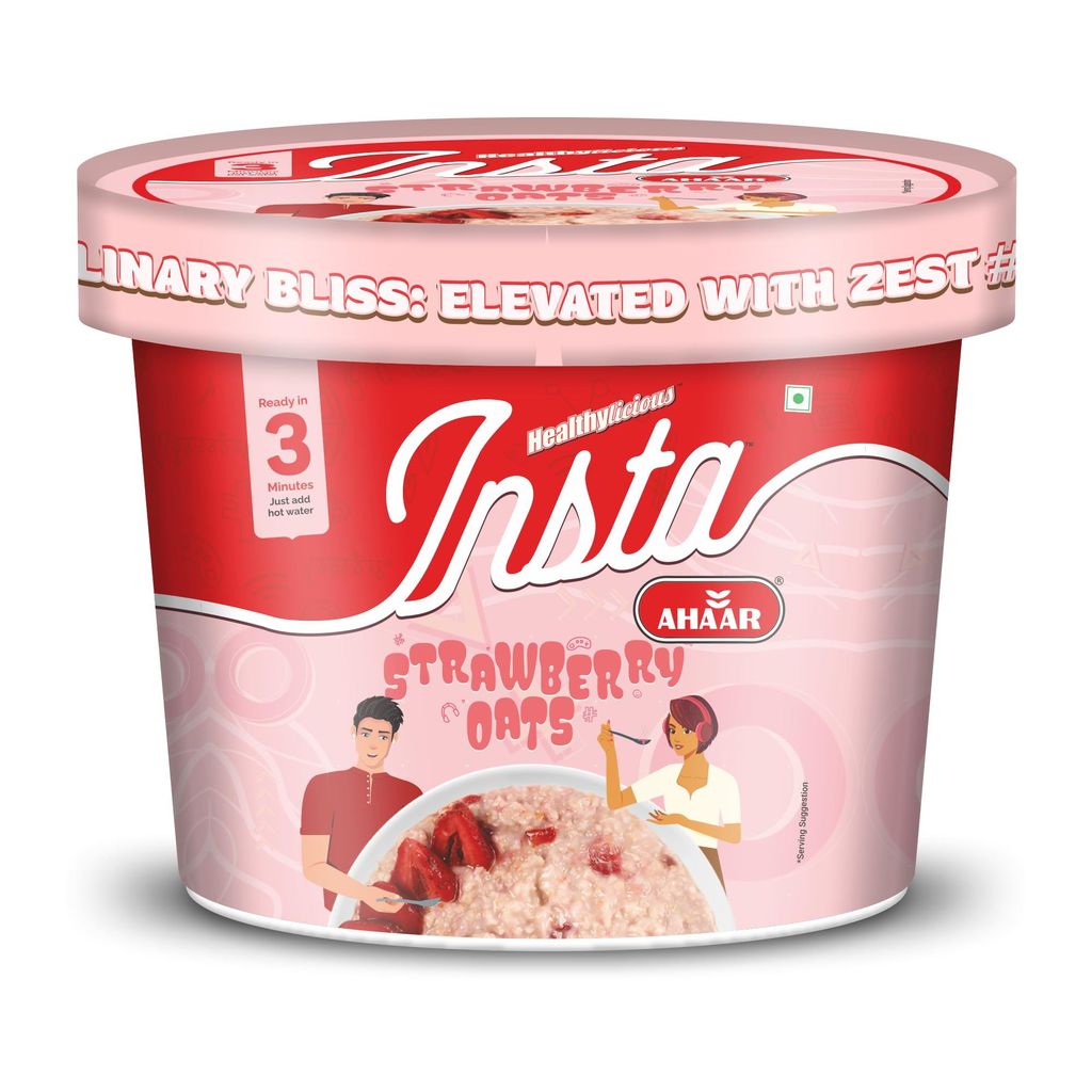 Insta Ahaar Masala Oats - Cup 55g | Ready-to-Eat | Instant Snack