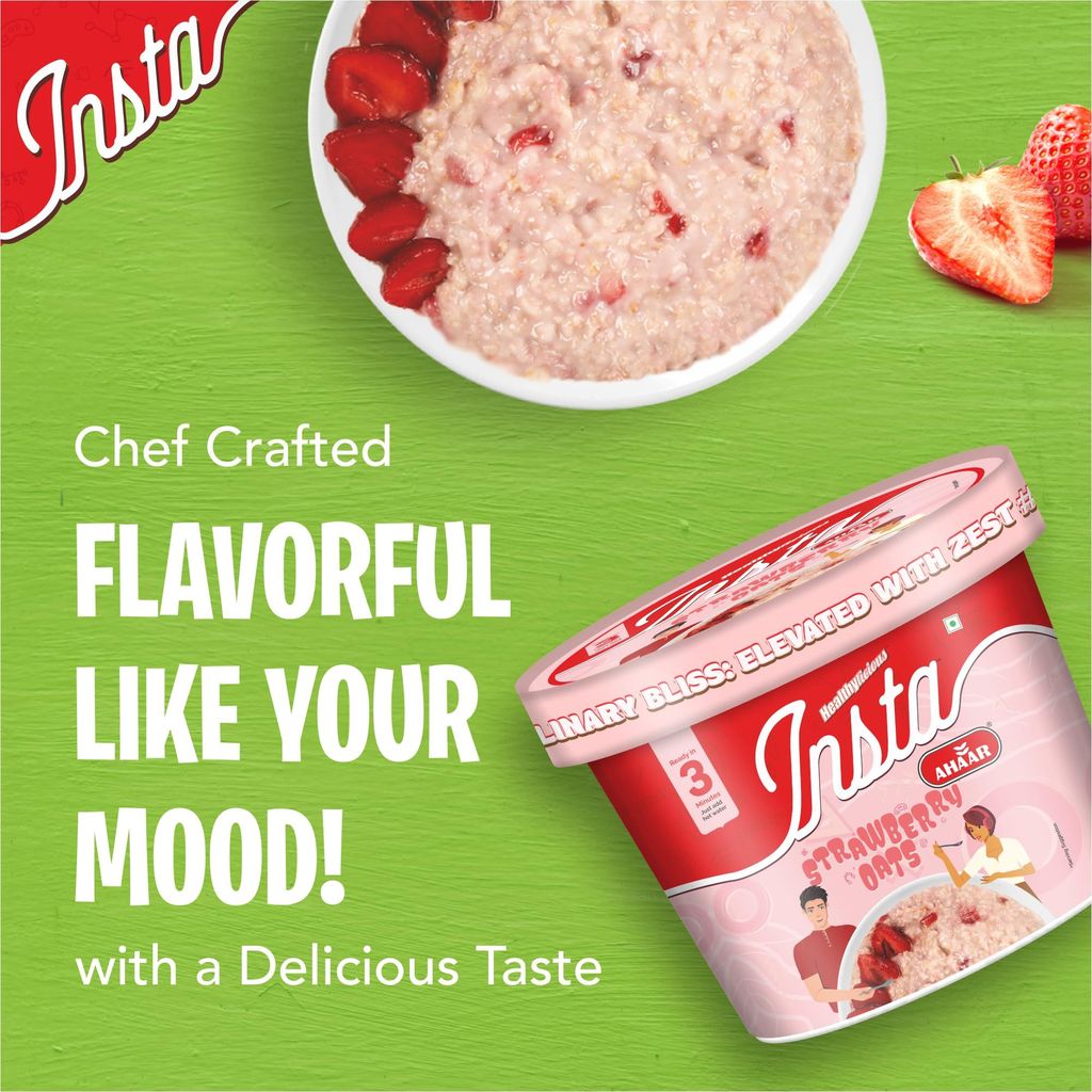 Insta Ahaar Masala Oats - Cup 55g | Ready-to-Eat | Instant Snack view 2