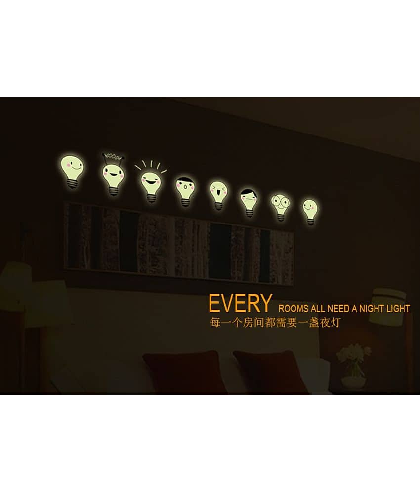 Jaamso Royals Radium Charming Moon & Stars Moon & Stars PVC Glow in the Dark Sticker view 2