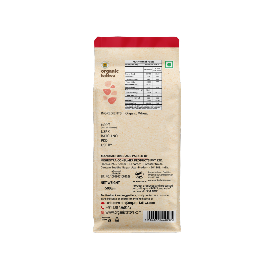 Organic Wheat Dalia 500g view 2