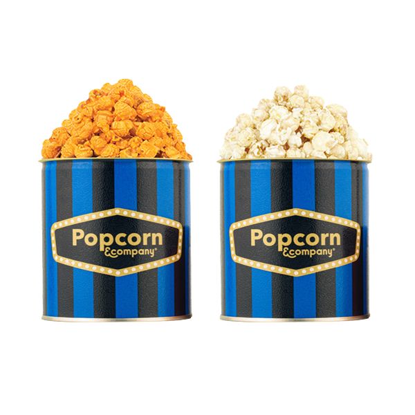 Popcorn & Company Festive Gift Combo Pack of 2 Tins 190 Gms