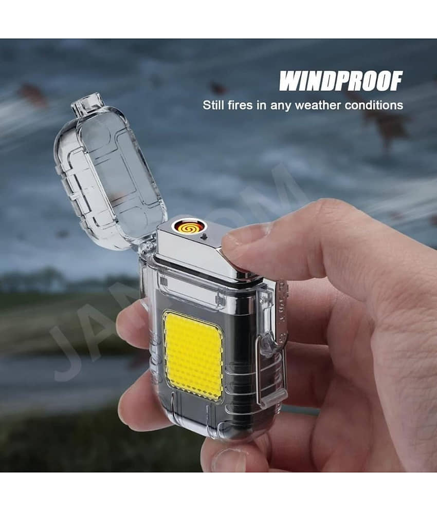 QitmirMKT New Keychain Lighter with LED (2 in 1) 10W Multicolor Emergency Light ( Pack of 1 ) view 2
