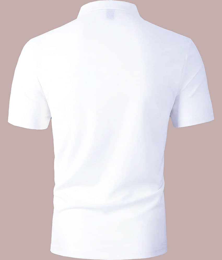 AUSK Men Cotton Blend Regular Fit Printed Polo T Shirt ( Multicolor6 ) view 2