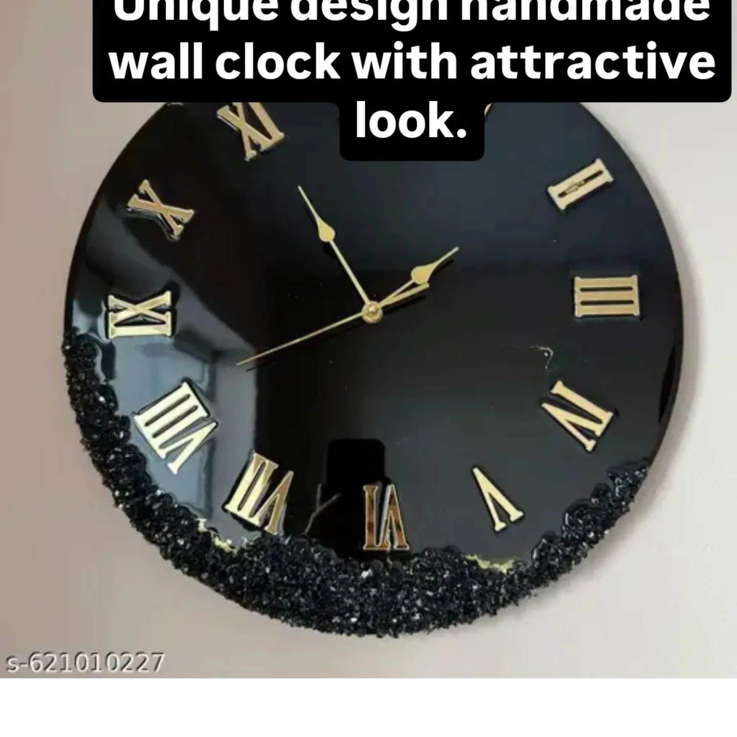 Resin wall clock view 2