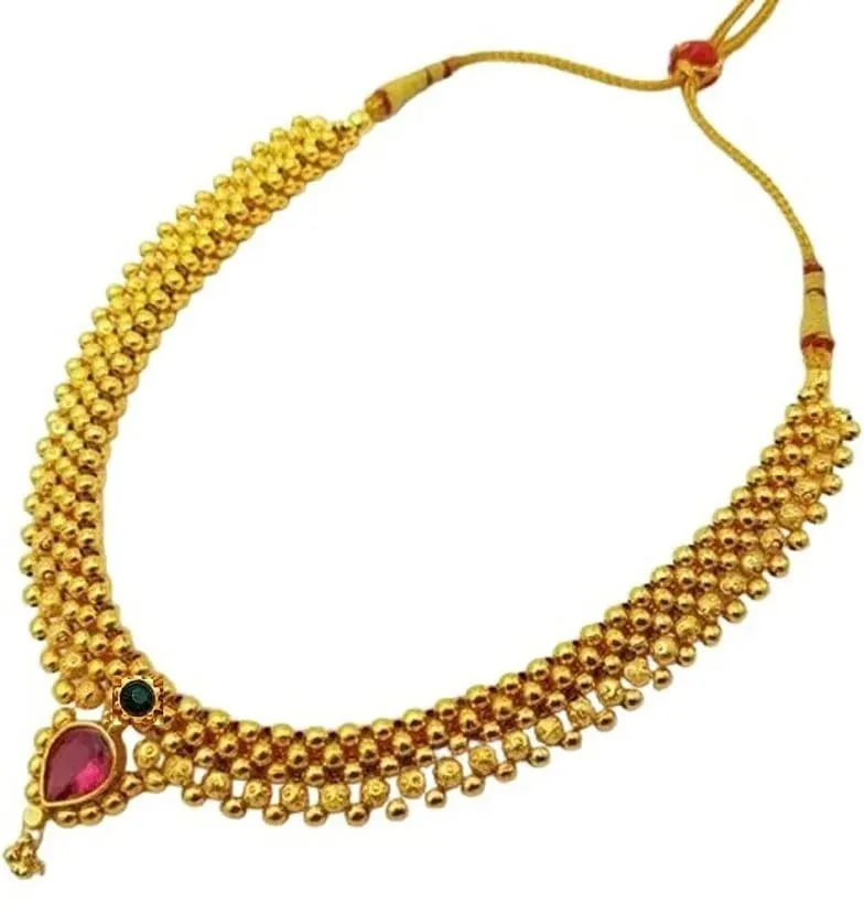 Thushi / Choker Necklace - Traditional Maharashtrian Jewellery
