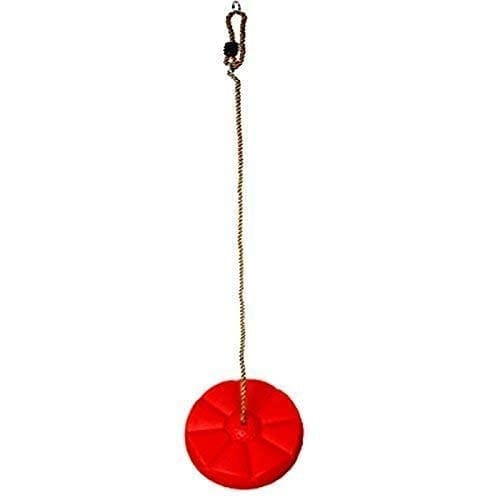 REZNOR Plastic Button Monkey Round Disc Rope for Kids Children Playground Garden Outdoor Indoor Play Activity with Adjustable Height, Yellow, Weight Capacity ? 120Kg view 2