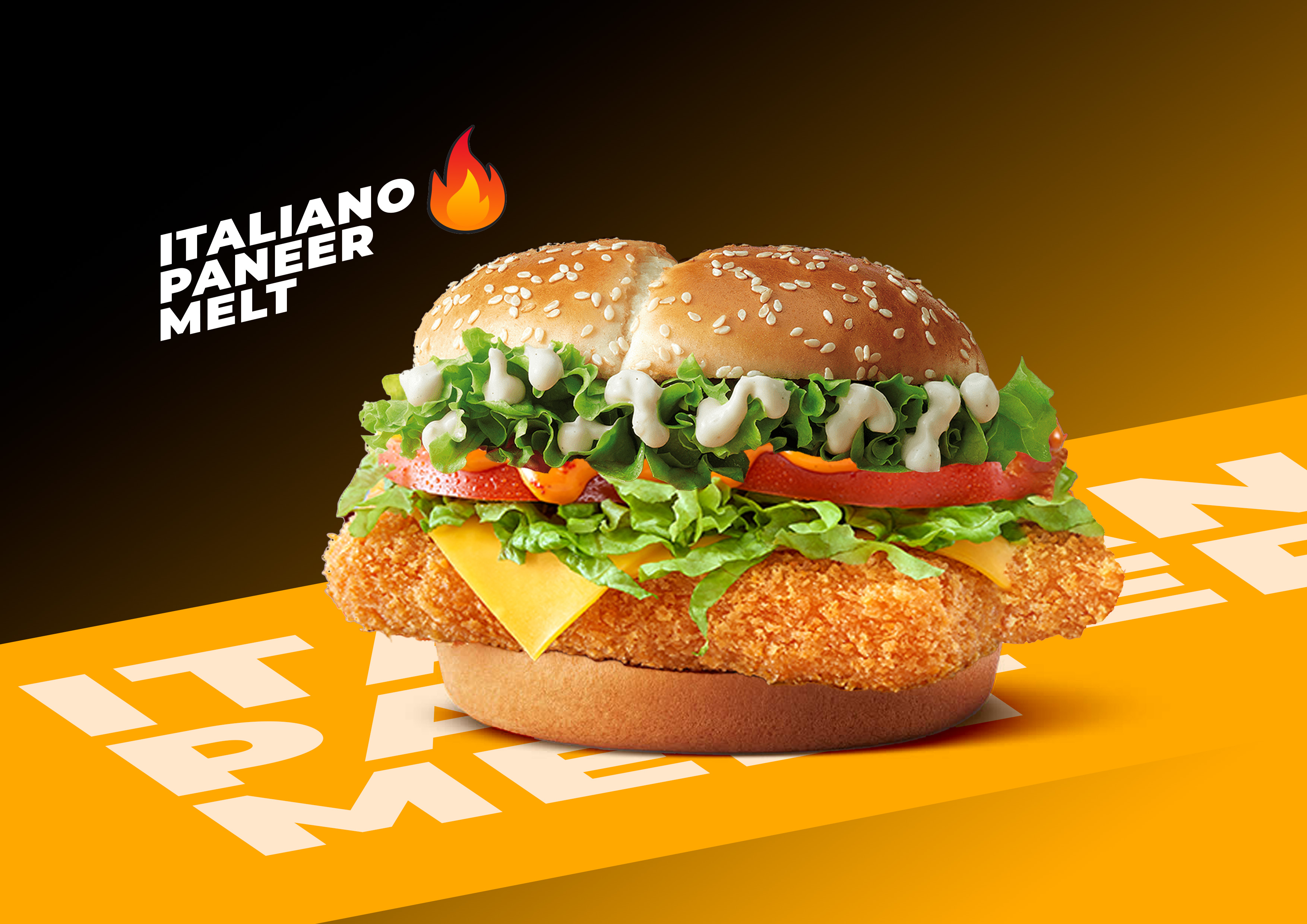 The italiano paneer melt