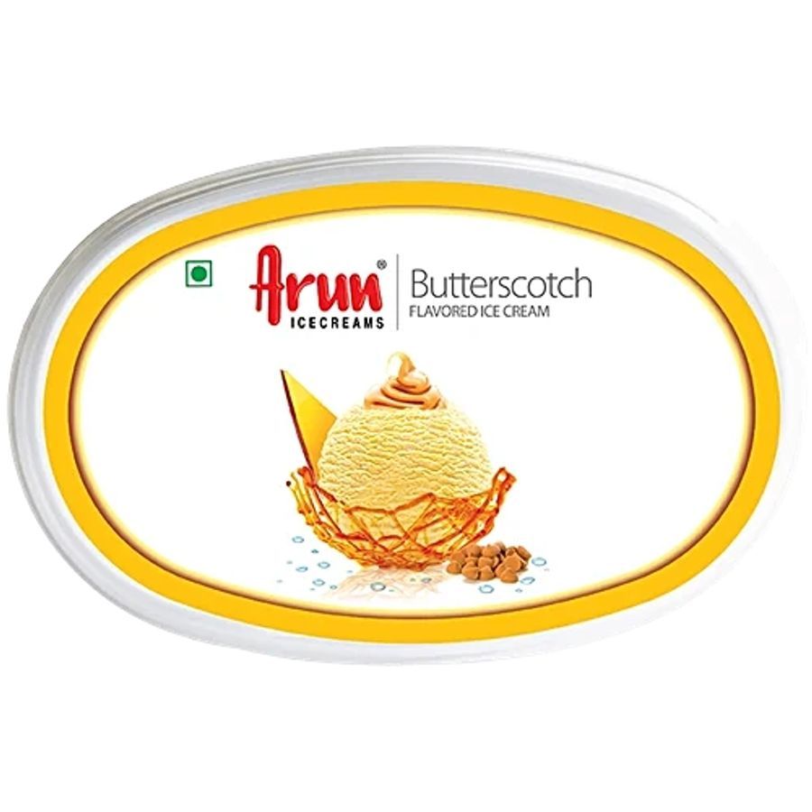 Arun Icecreams Butterscotch Flavoured Ice Cream, 500 ml - 500 mL - One unit