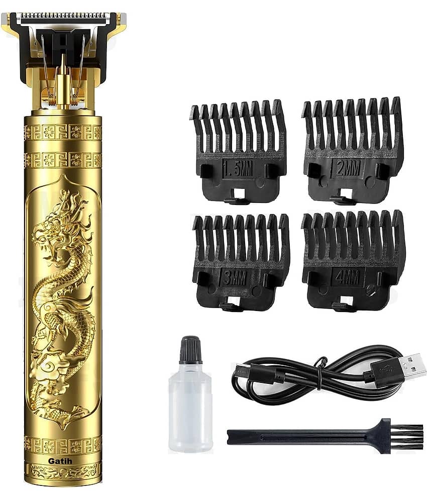 Gatih Hair Trimmer Gold Cordless Beard Trimmer With 120 minutes Runtime