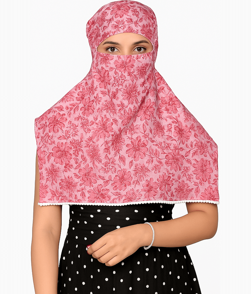 KALY India STYLE FOR EVER Pink Cotton Women's Scarf ( Pack of 1 ) view 2