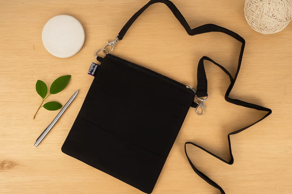 Hand-Painted Sling Bag – Traditional Art Motif