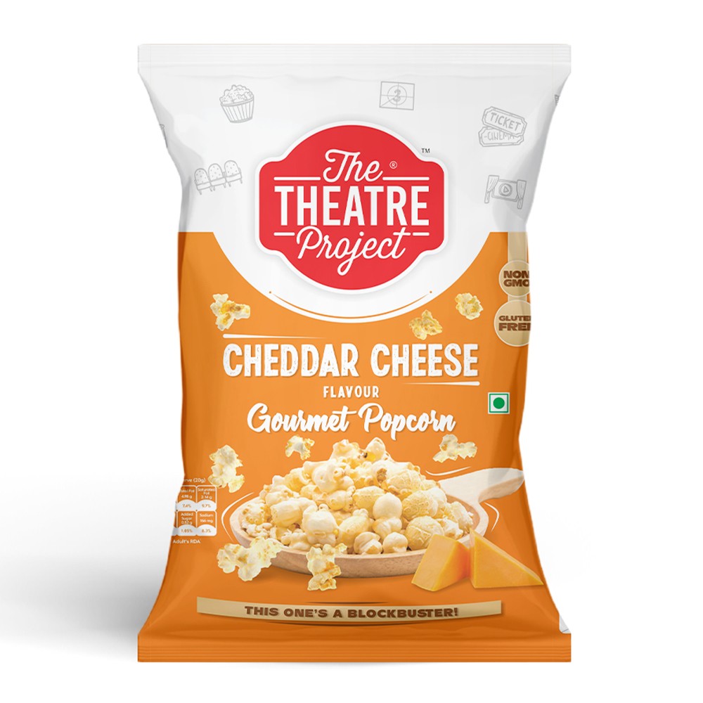 TTP Gourmet Cheddar Cheese Popcorn - 60 gms