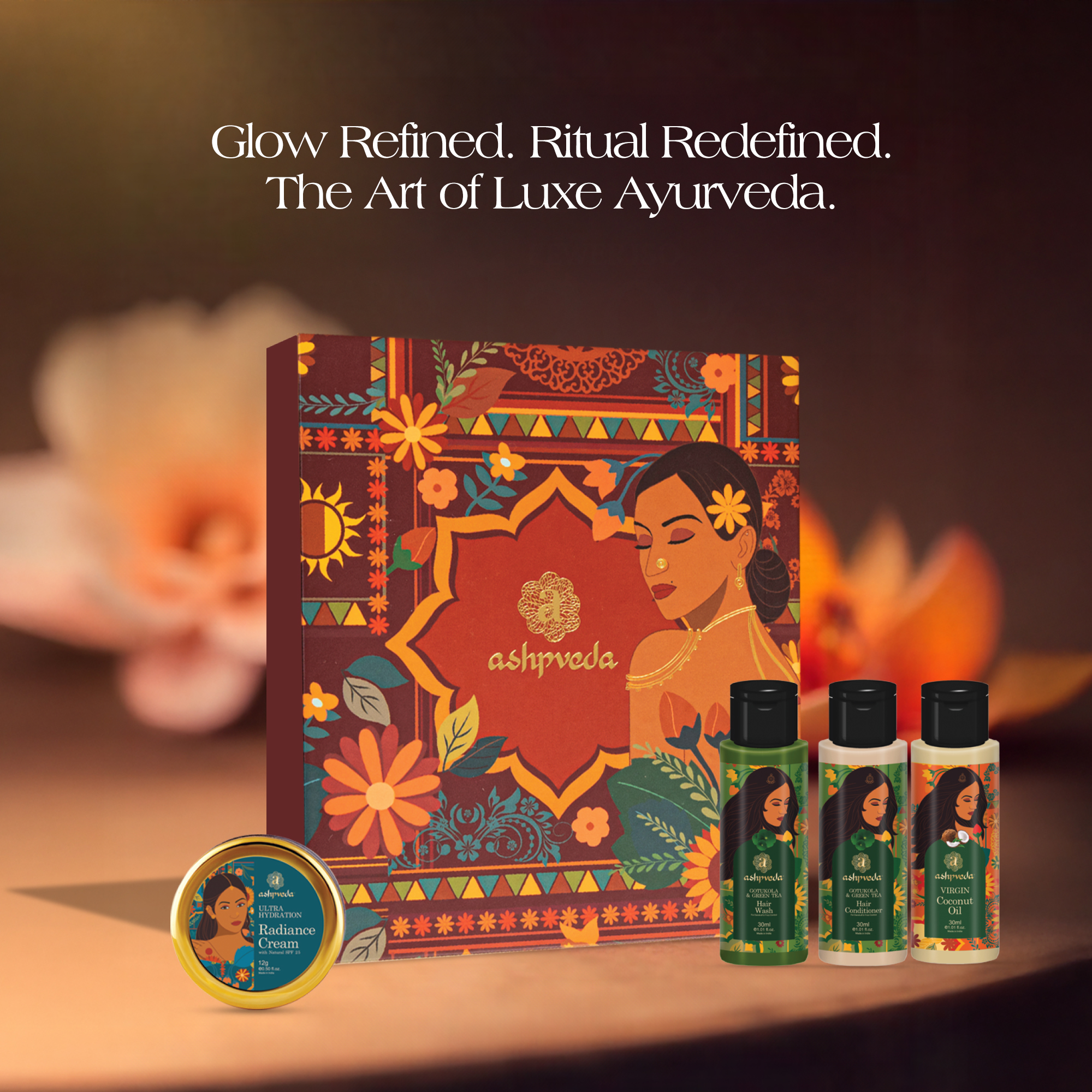 Ashpveda Mandakini Gift Box Hair & Skin Care Kit view 2