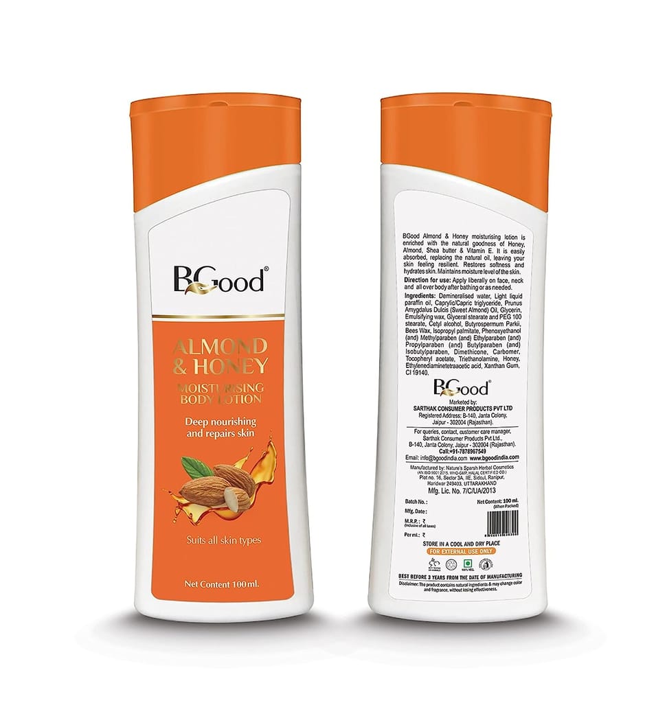 Almond & Honey Moisturising Body Lotion - 100ml + Brightening Cream - 50g & Coconut Hydrating Face Wash - 100ml view 2