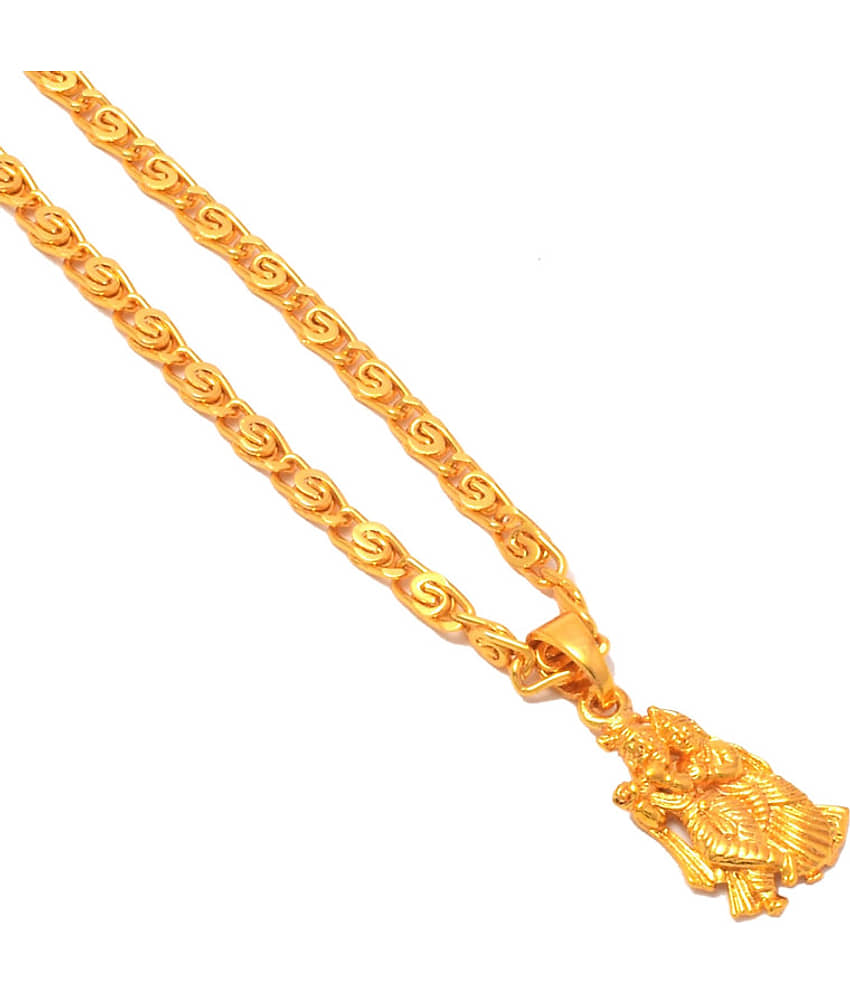 Jewarhaat - Golden Pendant ( Pack of 1 ) view 2