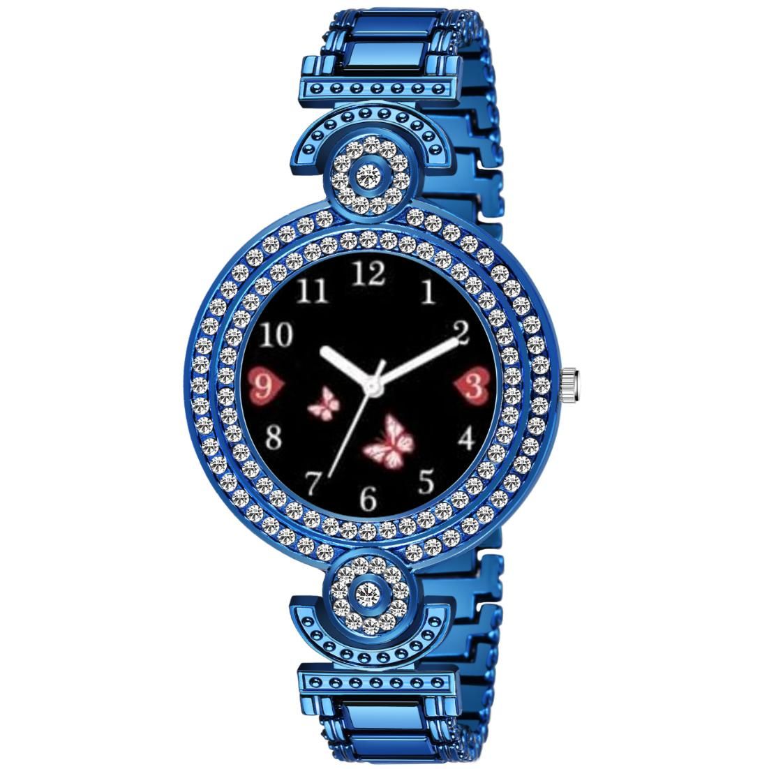Bolun Black Three Bty Dial Blue BD Girls and Women Watch view 2