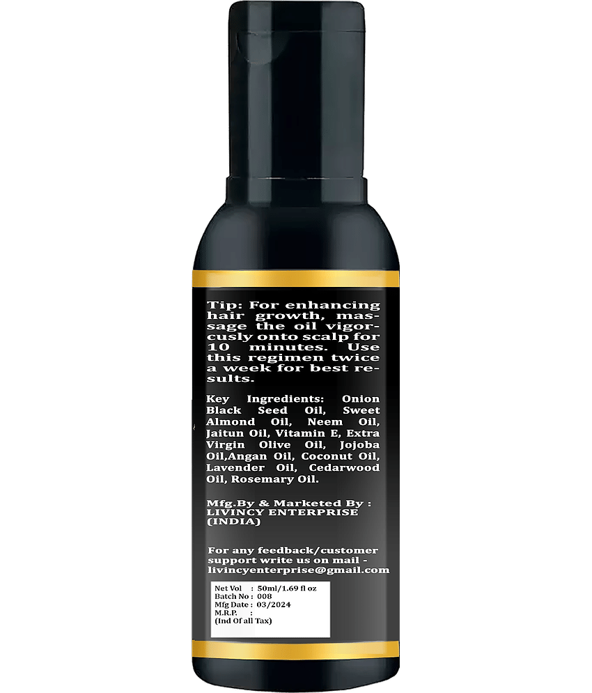 LIVINCY Hair Growth Onion Oil 50 ml ( Pack of 1 ) view 2