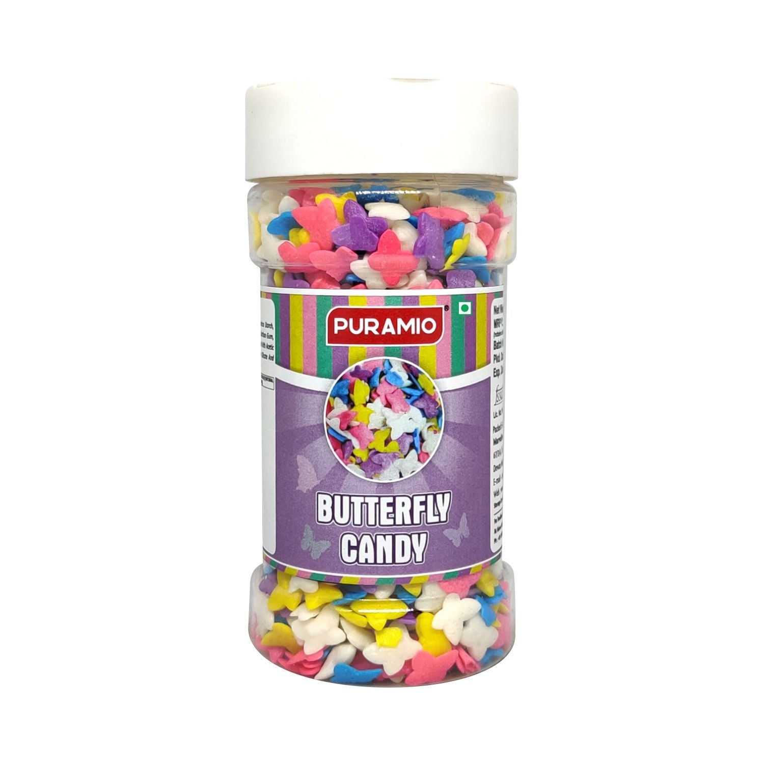 Puramio Butterfly Candy For Cake Decoration, 100 gm