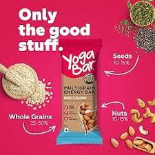Yoga Bar Multigrain Energy Bar - Vanilla Almond, Healthy Snack, High In Protein & Fibre, 38 G (Pack Of 10) view 2