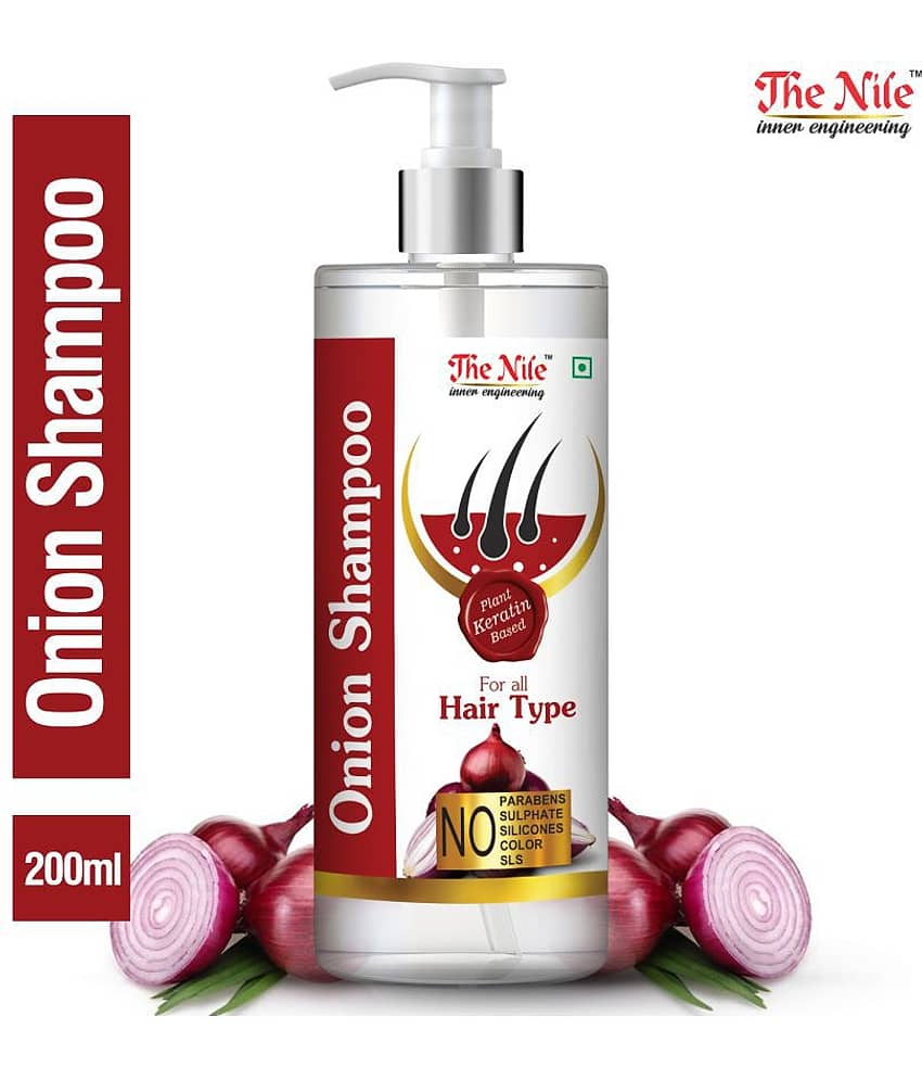 The Nile Red Onion Shampoo 200 ML + Sesame Oil 100 ML + Red Onion Oil 100 ML Shampoo 400 mL Pack of 3 view 2