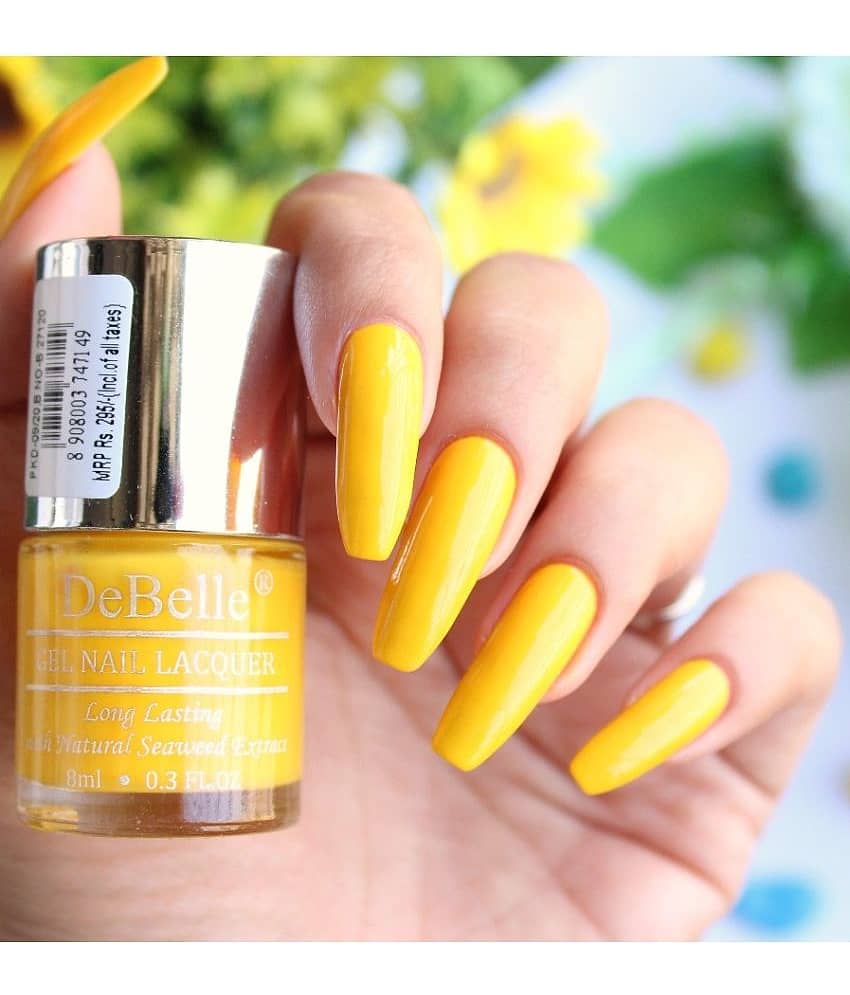 DeBelle Caramelo Yellow Glossy Nail Polish 8 ( Pack of 1 ) view 2