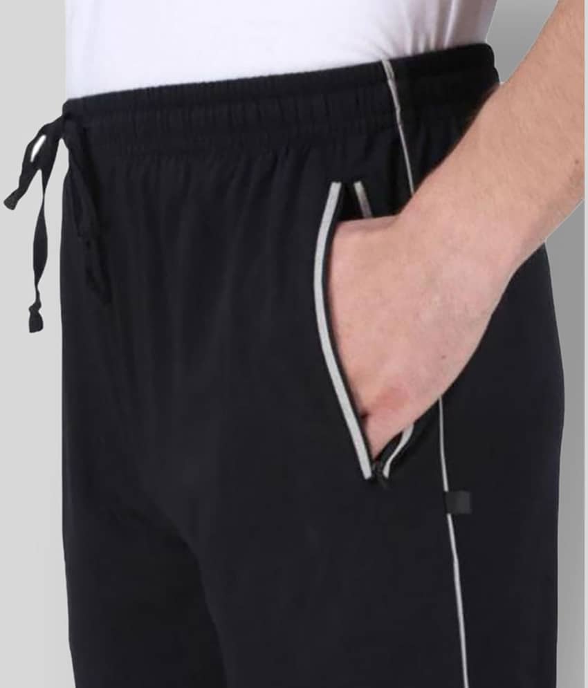 Neo Garments - Black Cotton Men's Trackpants ( Pack of 1 ) view 2