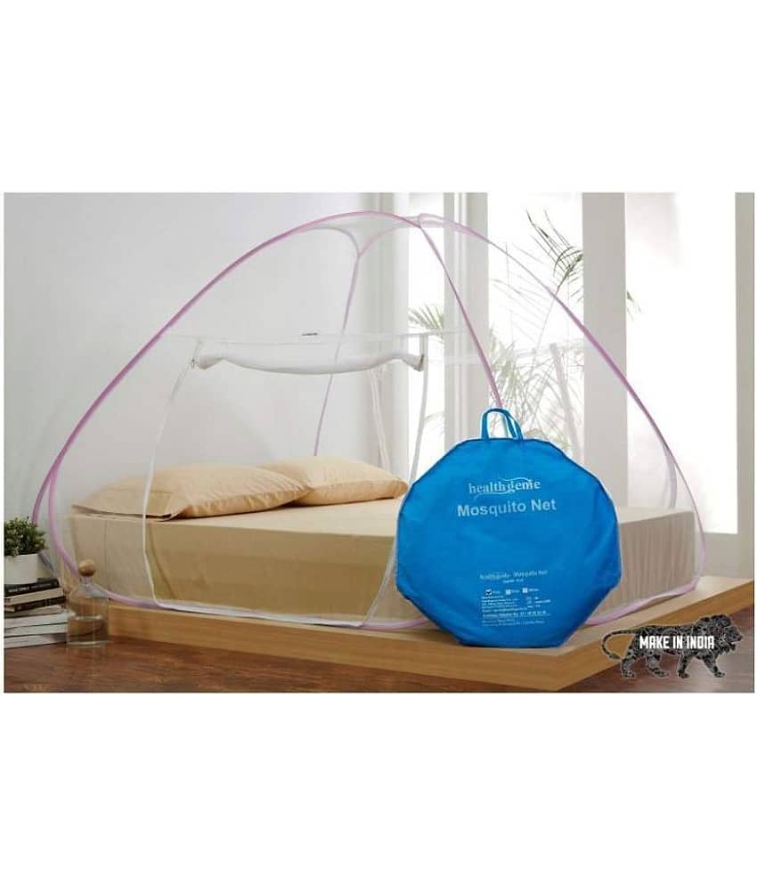 Healthgenie Double Pink Mosquito Net, Machardani
