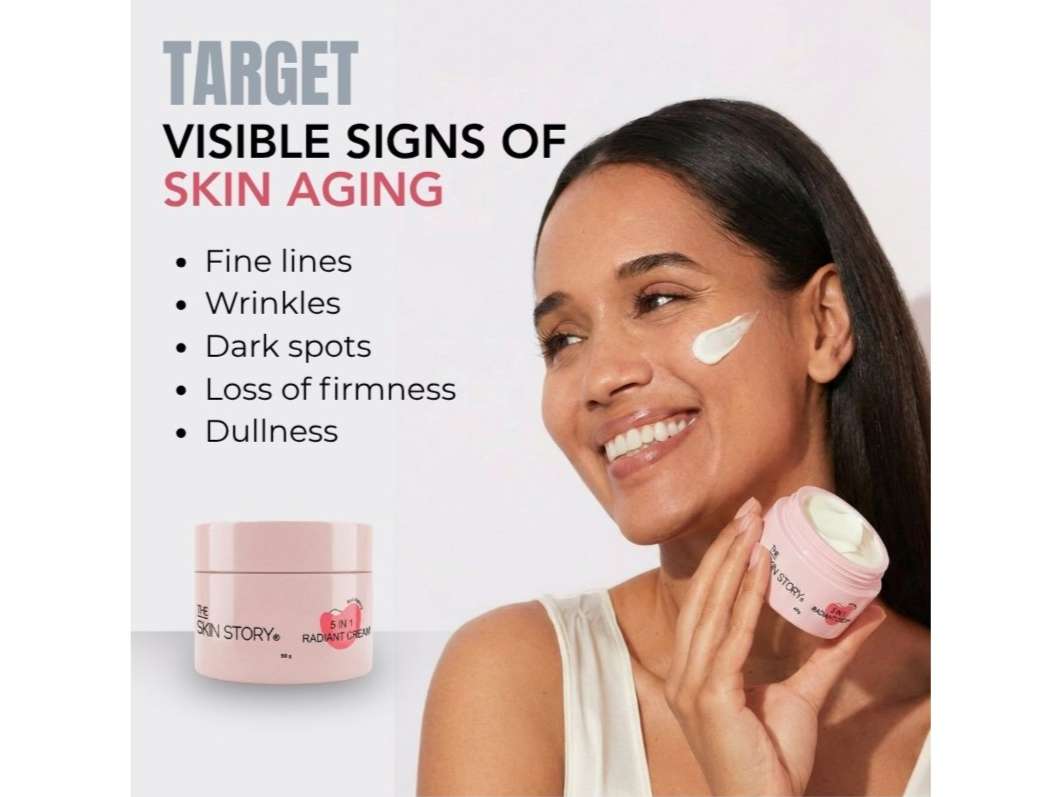5-1 Radiant Moisturizing Cream Anti Aging Reduce Wrinkles With Niacinamide, Stemcells (50 GM) view 2