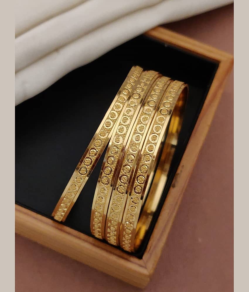 Shivay Fashion Gold Bangle Set ( Pack of 2 )
