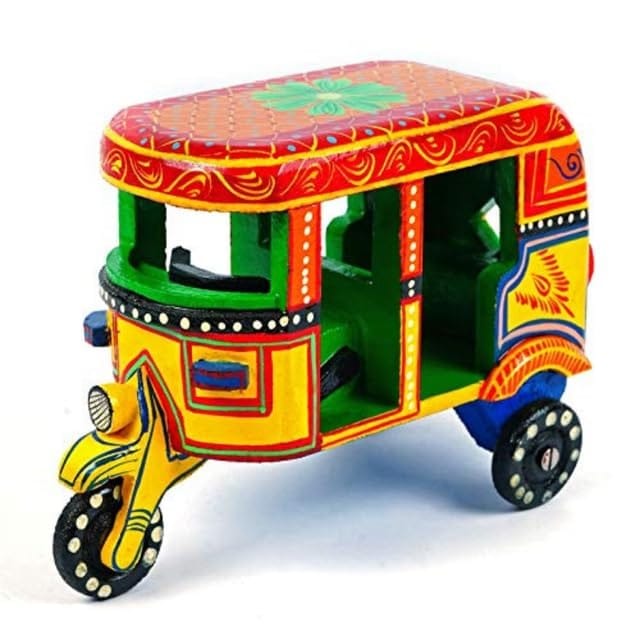Arjun Art And Craft Wooden Hand Painted auto /Toy [pack of 1] view 2