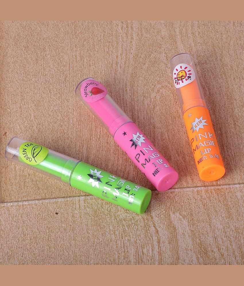Play Run Pink glossy color changing Lip Gloss (Pack of 3)