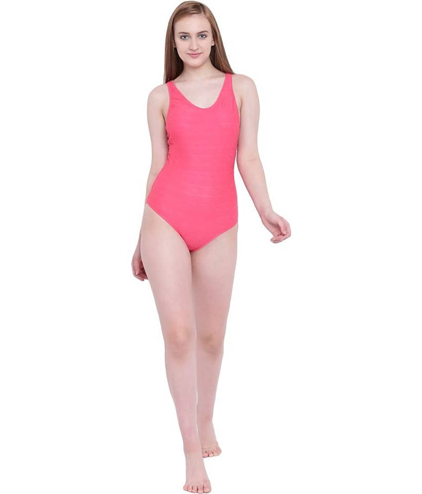 La Intimo Pink One Piece Swimming Costume view 2