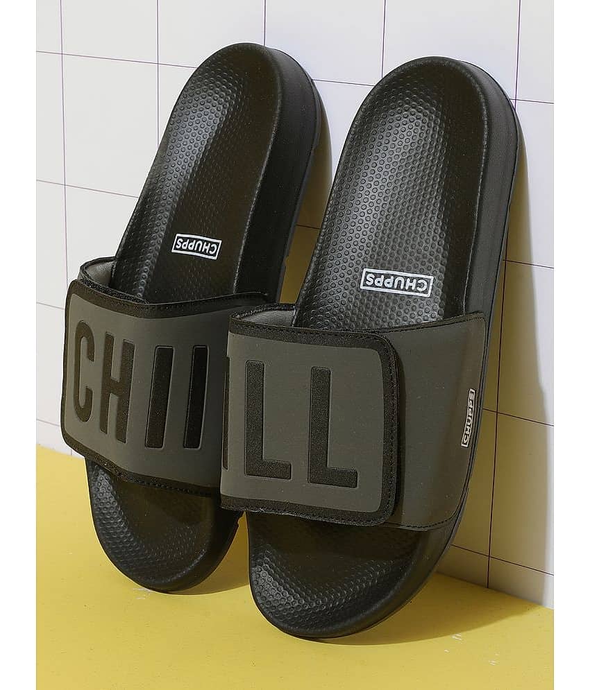 CHUPPS - Olive Men's Slide Flip Flop view 2