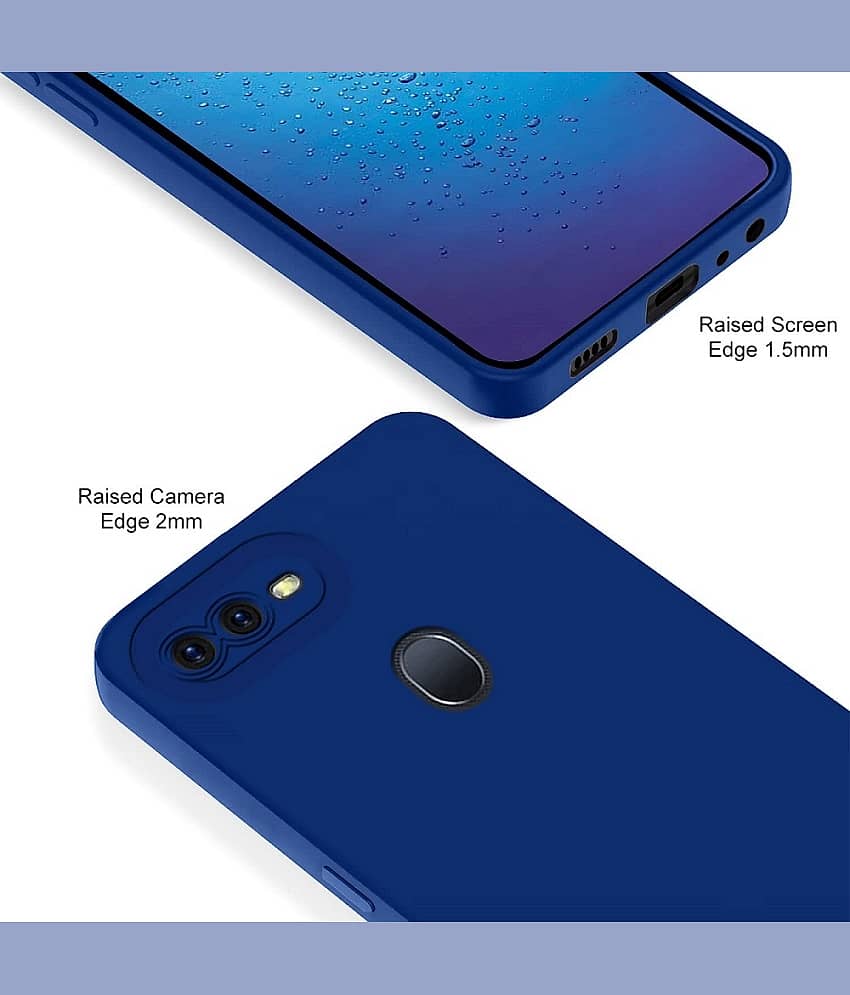ZAMN - Black Silicon Plain Cases Compatible For Oppo F9 Pro ( Pack of 1 ) view 2