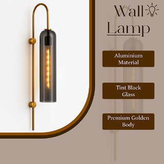 Chanya Haus Glass Design CLF Wall Light in Golden Finish Body with Triple Color Warm White, Cool White Cool Daylight view 2