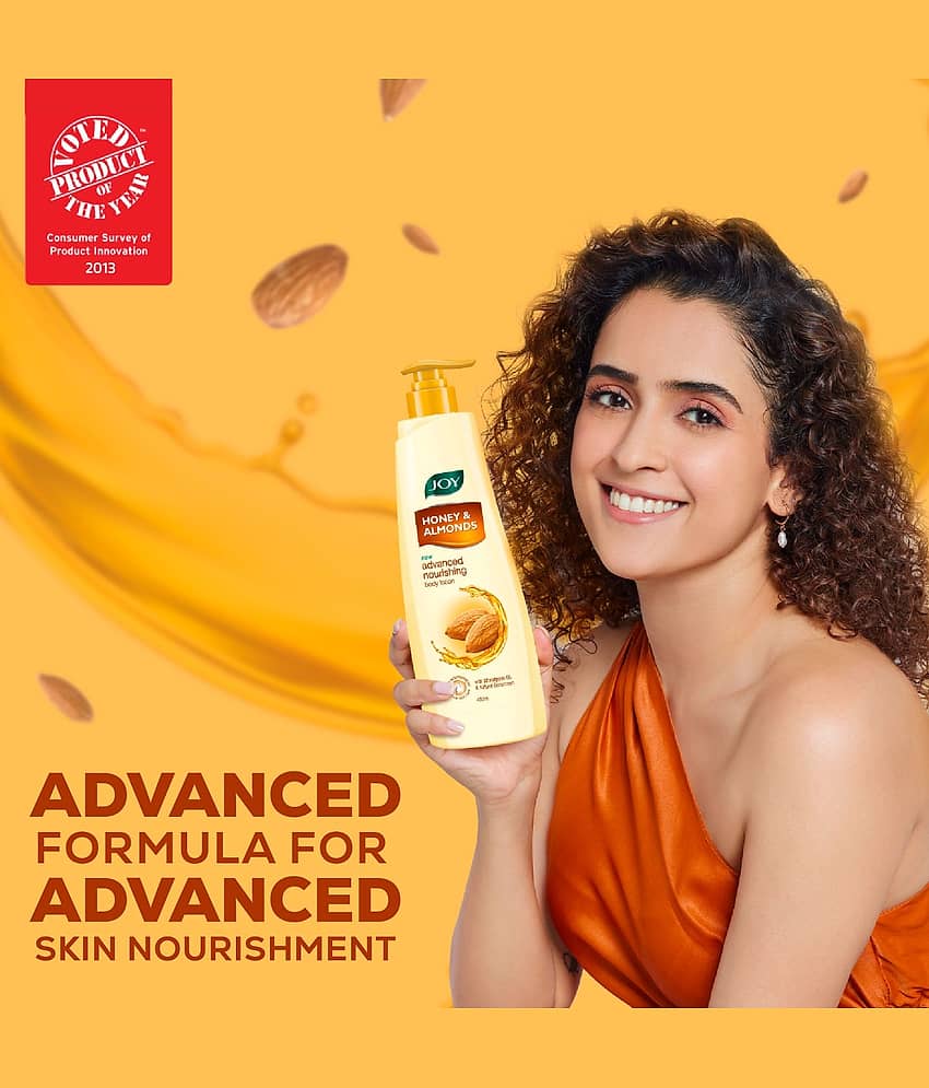 Joy Honey & Almonds Advanced Nourishing Body Lotion WIth Natural Sunscreen 500ml (Pack of 1) view 2