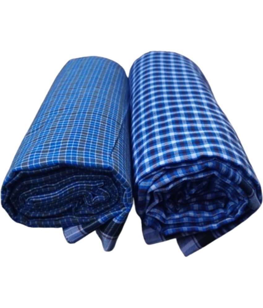VUNNAVA Cotton Blend Men's Lungi Multicolor ( Pack of 2 ) view 2